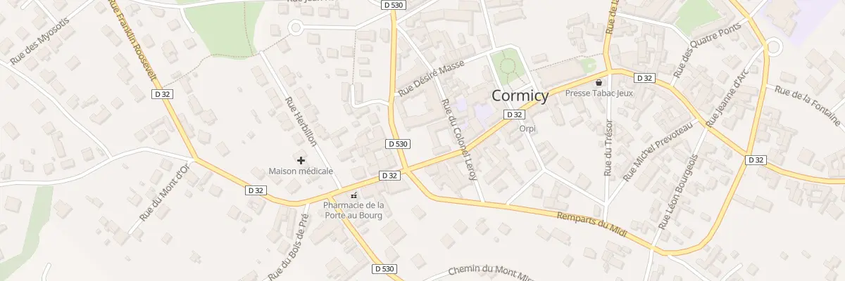 Plan du 4D Rue de la Porte au Bourg à Cormicy