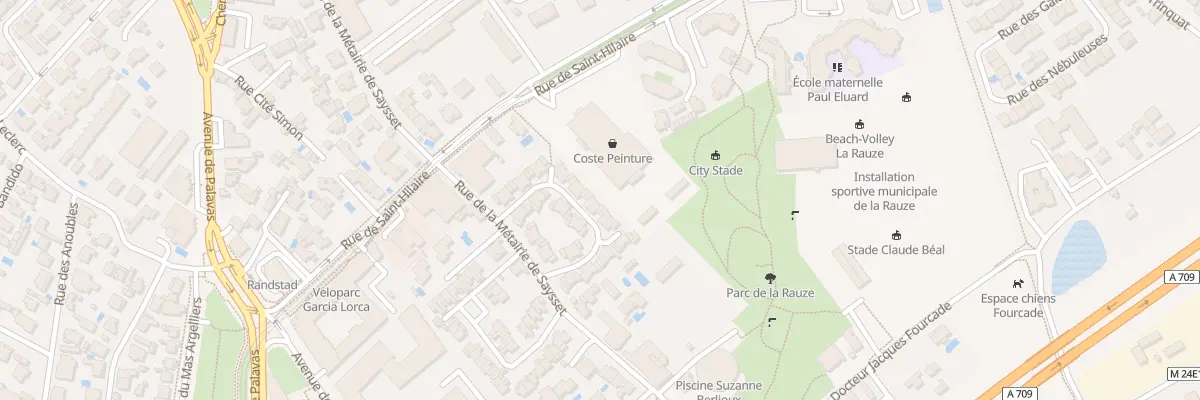 Plan du 33 Rue Rogier de Mirepoix à Montpellier
