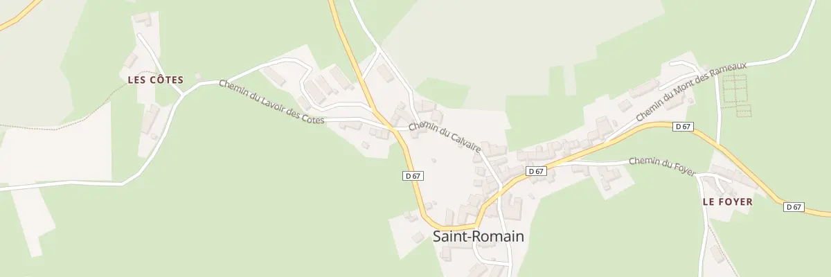 Plan du 5250 Le Bourg à Saint-Romain