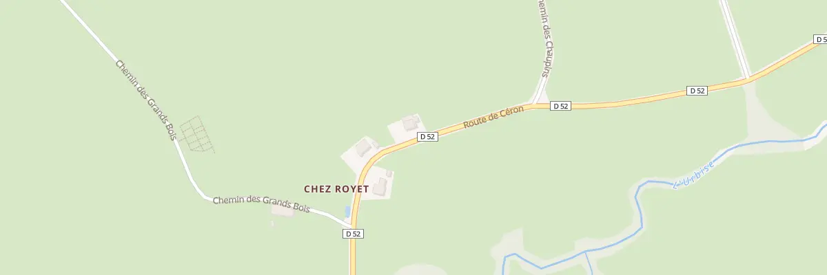 Plan du 393 Rte de Céron à Urbise