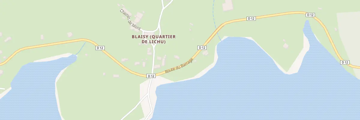 Plan du 50 Rte du Barrage à Chaumard
