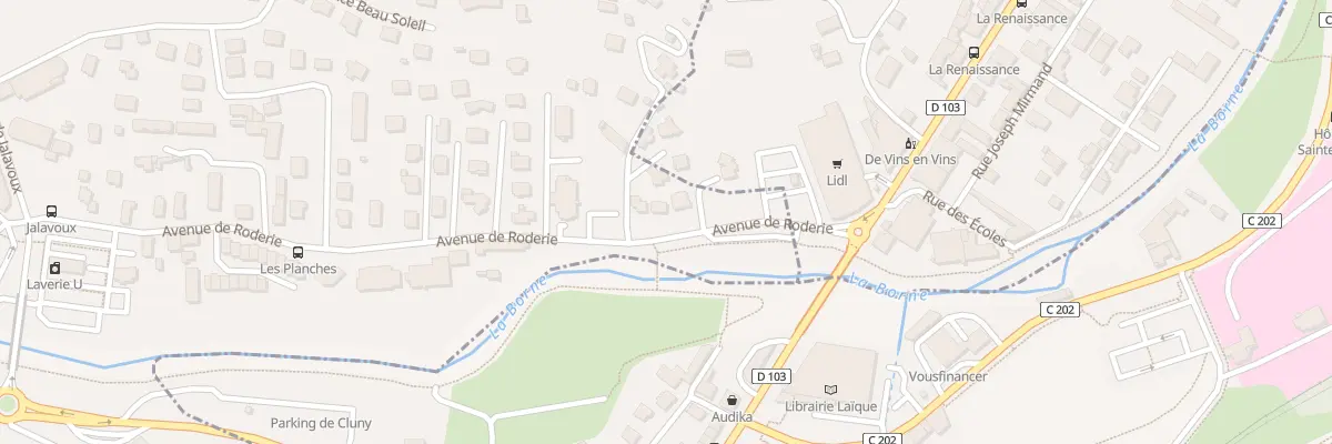 Plan du 38 Av de Roderie à Aiguilhe