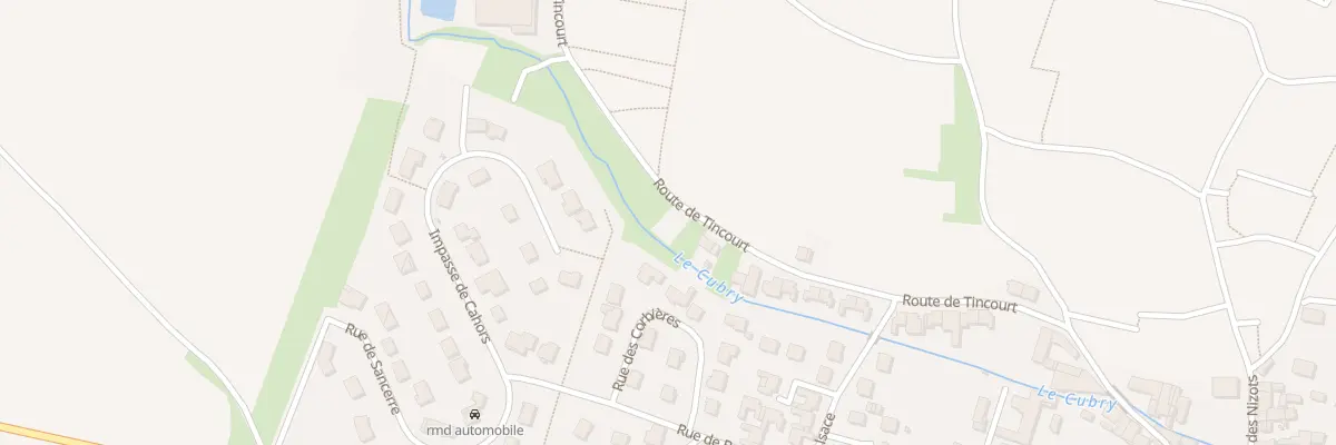 Plan du 33 Rte de Tincourt à Vinay