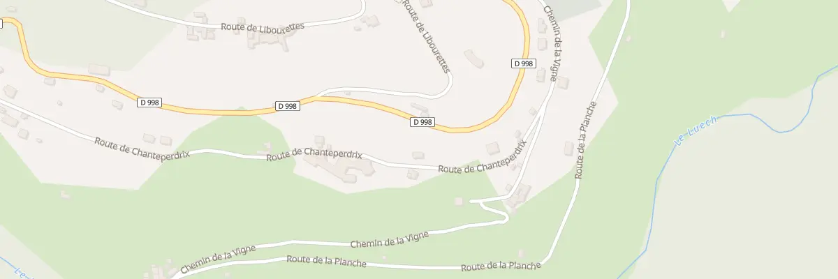 Plan du 159 Rte de Chanteperdrix à Vialas