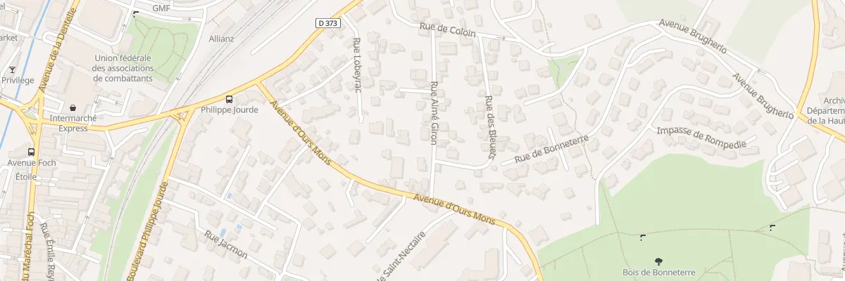 Plan du 20 Rue Aimé Giron au Puy-en-Velay