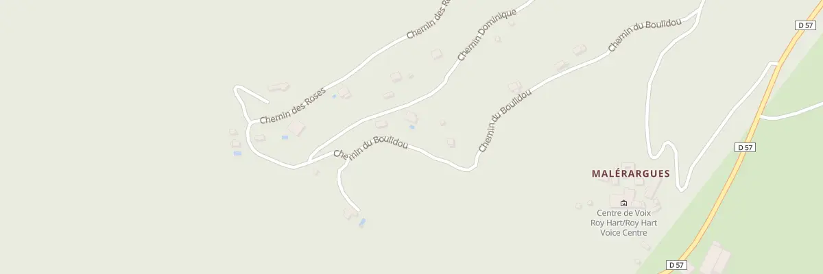 Plan du 635 Che du Boulidou à Thoiras-Corbès