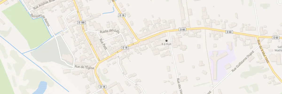 Plan du 2 Rue du Général Leclerc à Sissonne