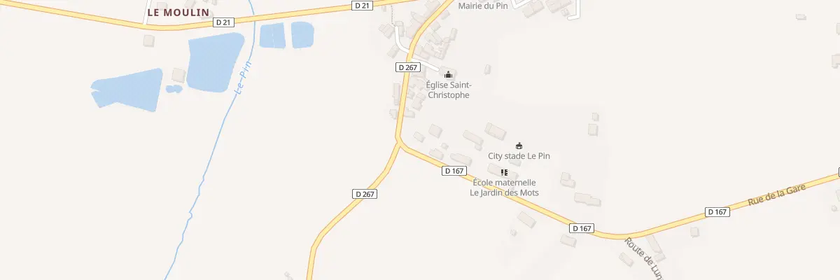 Plan du 1 Rue des Ecoles au Pin