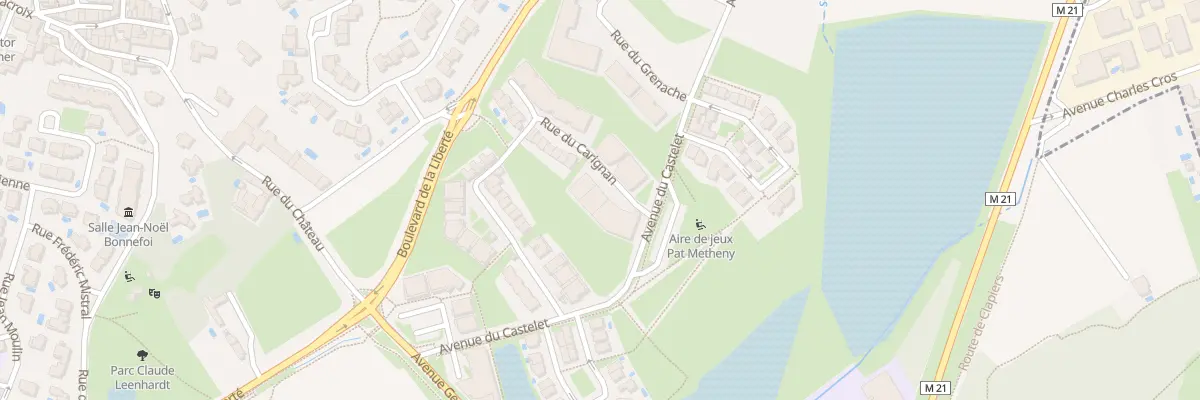 Plan du 38 Rue du Carignan à Clapiers