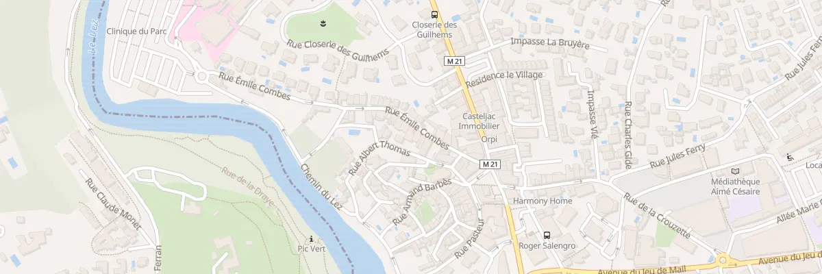Plan du 19 Rue Emile Combes à Castelnau-le-Lez