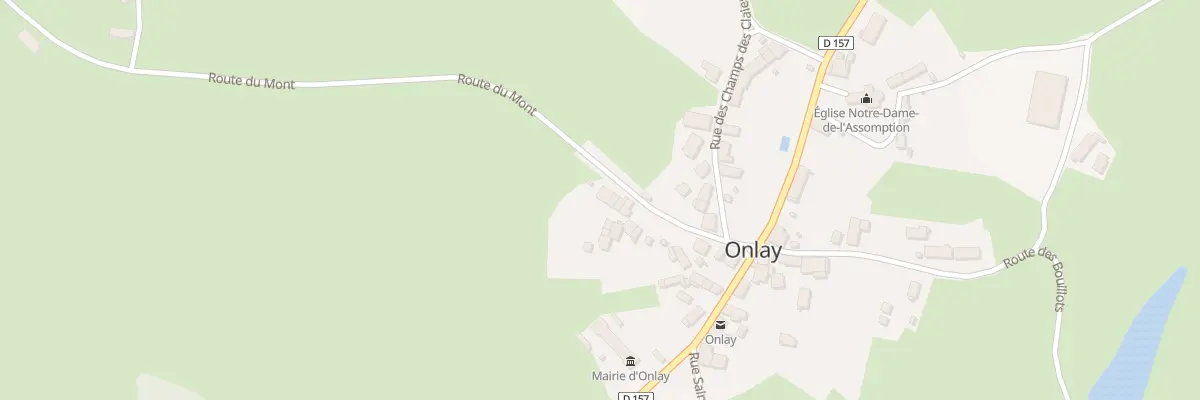 Plan du 11 Rte du Mont à Onlay