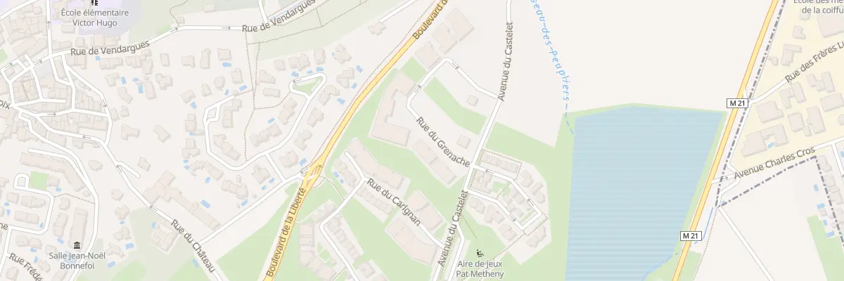 Plan du 1 Rue du Grenache à Clapiers
