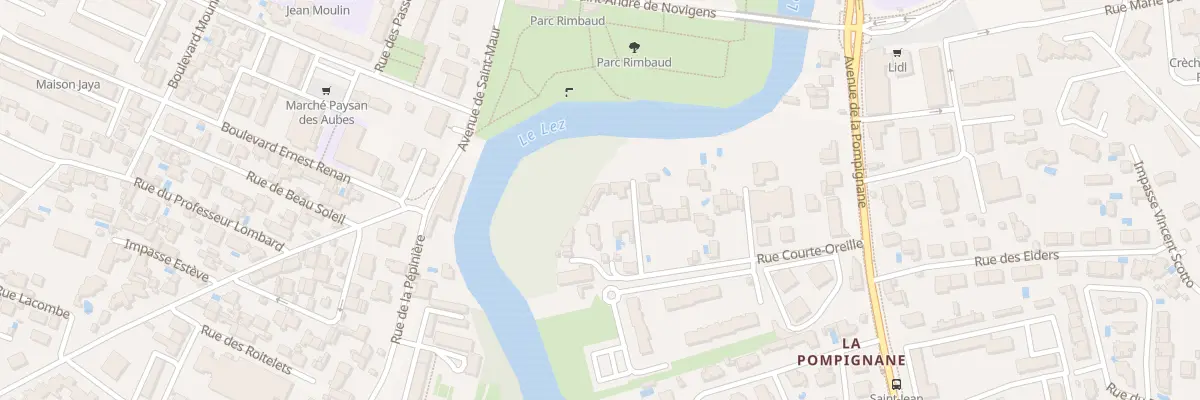 Plan du 224 Rue Courte Oreille à Montpellier
