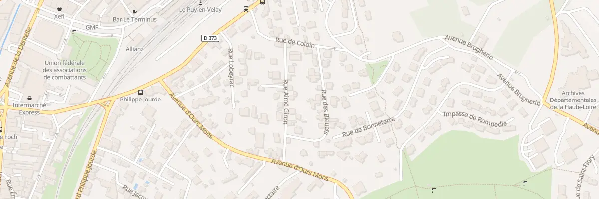 Plan du 11 Rue Aimé Giron au Puy-en-Velay