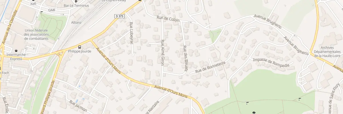 Plan du 13 Rue Aimé Giron au Puy-en-Velay