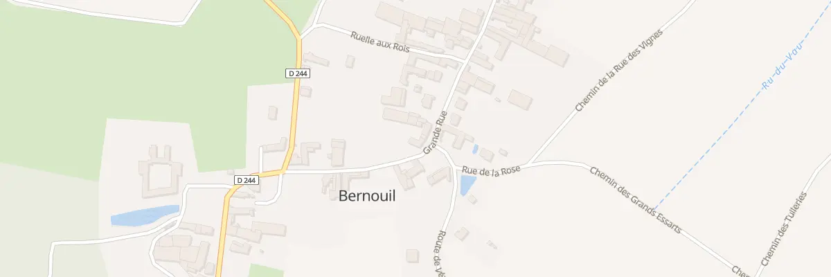 Plan du 11 Gr Grande Rue à Bernouil