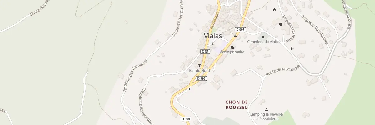 Plan du 62 Che de Gourdouze à Vialas