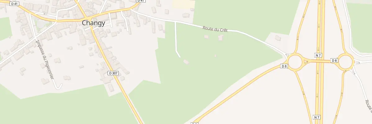 Plan du 119 Rte du Cret à Changy
