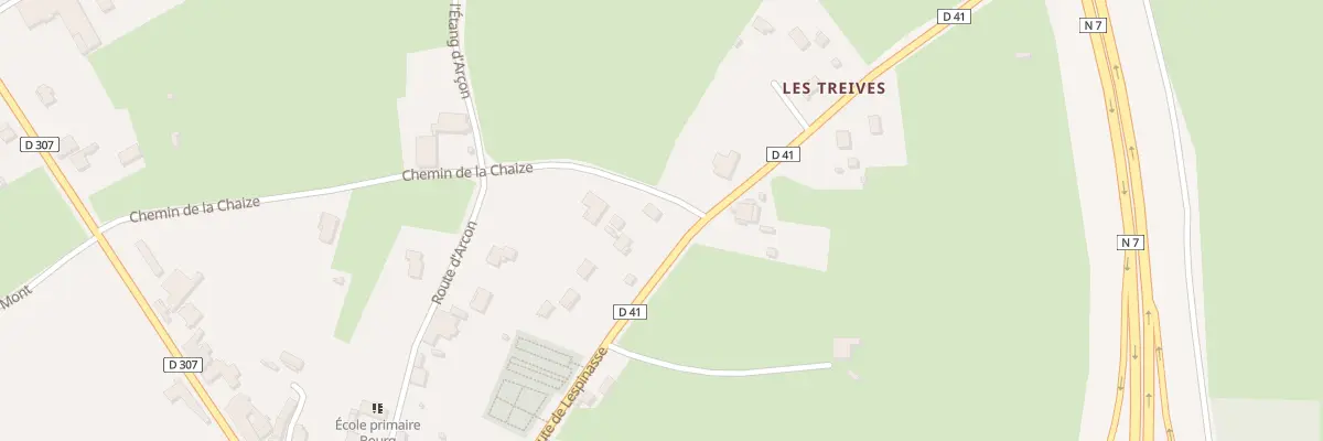 Plan du 407 Chem de la Chaize à Changy