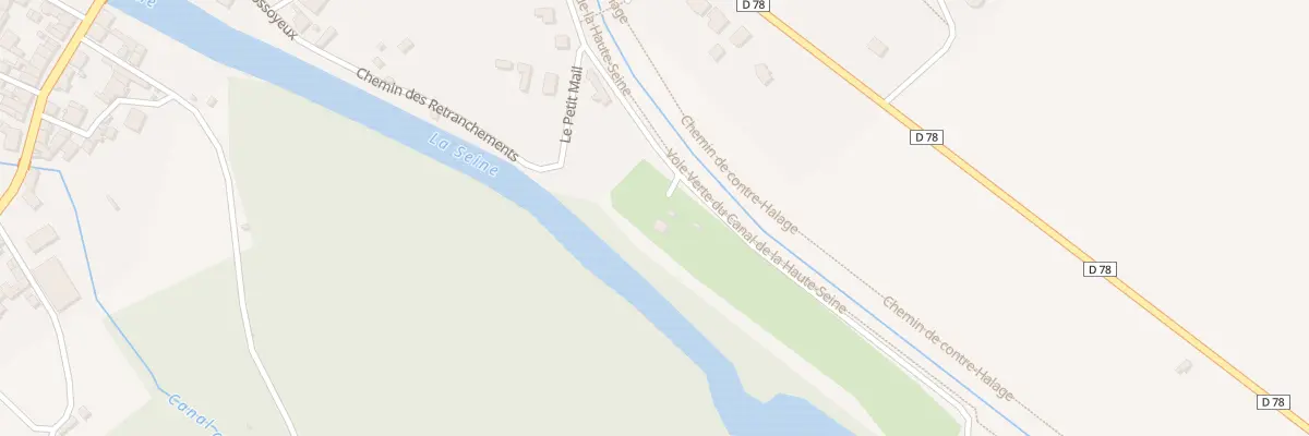 Plan du 241B Les Pres Godins à Méry-sur-Seine