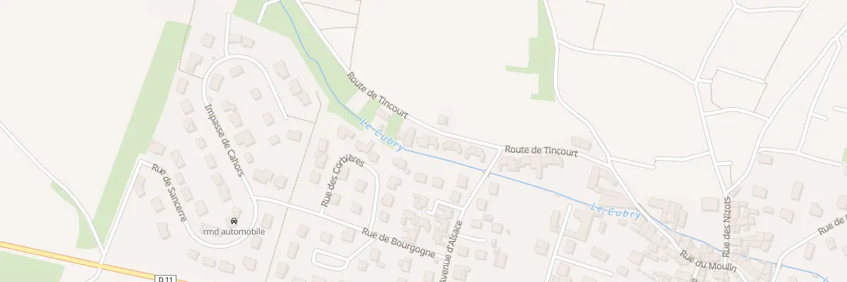 Plan du 23 Rte de Tincourt à Vinay