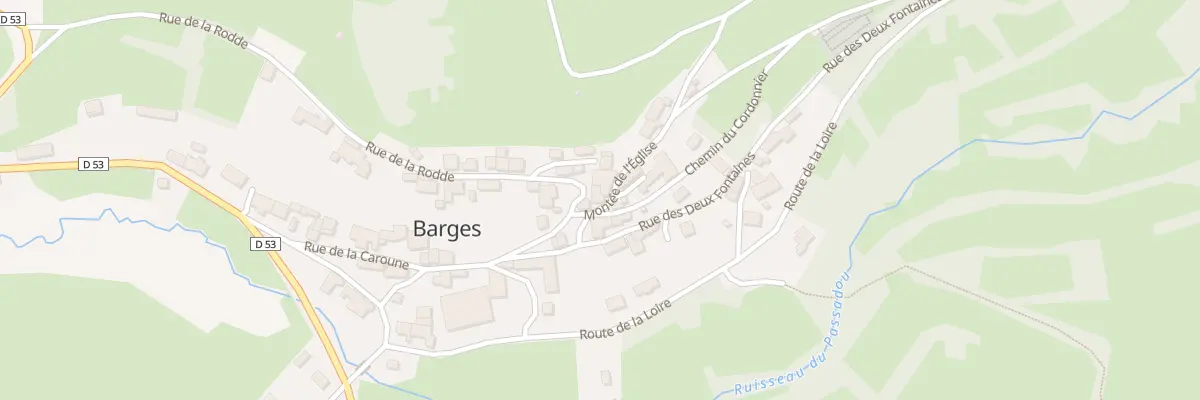 Plan du 5060 Barges Bas à Barges