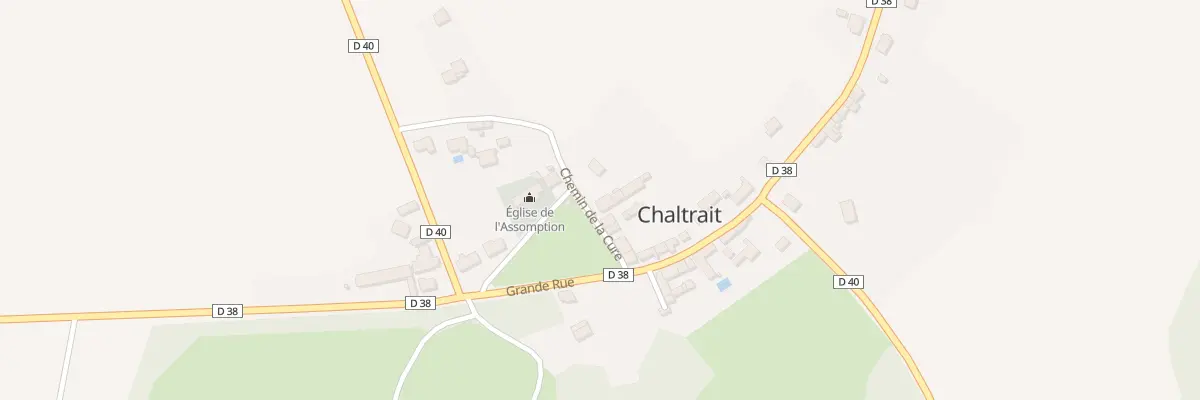 Plan du 10 Che Chemin de la Cure à Chaltrait