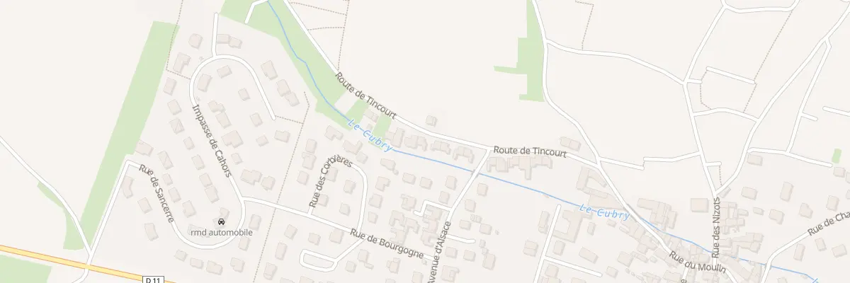 Plan du 21 Rte de Tincourt à Vinay