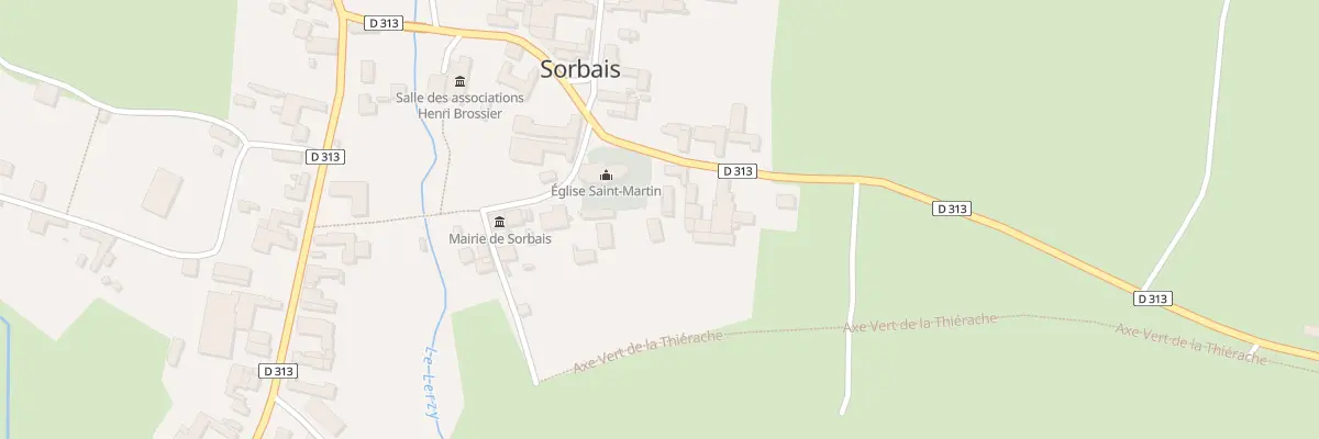Plan du 2 Rue d’Etréaupont à Sorbais