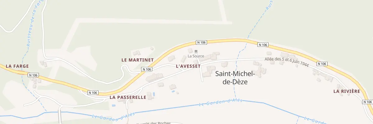 Plan du 5053 St Michel de Deze à Saint-Michel-de-Dèze