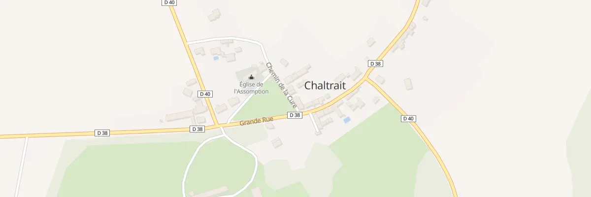 Plan du 2 Che de la Cure à Chaltrait