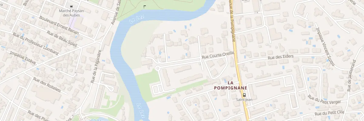 Plan du 151 Rue Courte Oreille à Montpellier