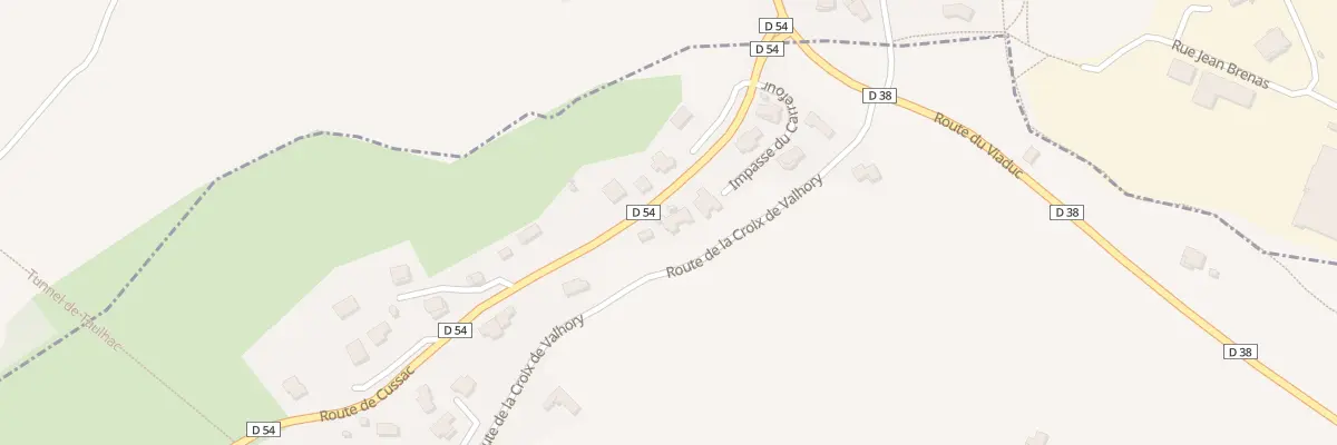 Plan du 9003 Rte de Cussac à Coubon