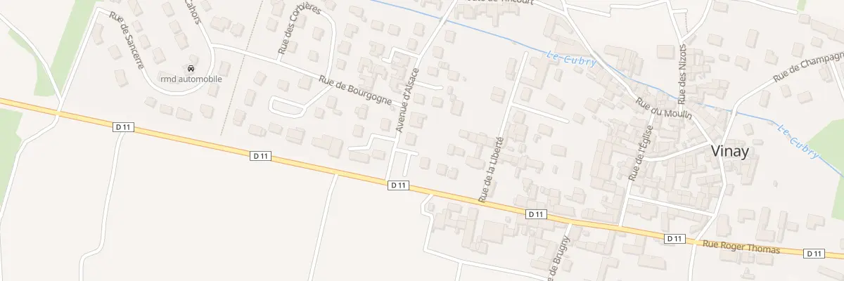 Plan du 2 Av d’Alsace à Vinay