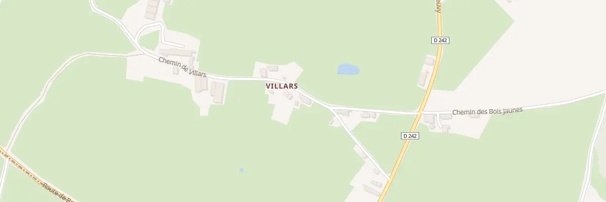 Plan du 203 Che de Villars aux Guerreaux