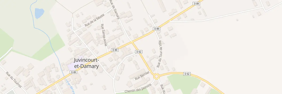 Plan du 2 Rte d’Amifontaine à Juvincourt-et-Damary