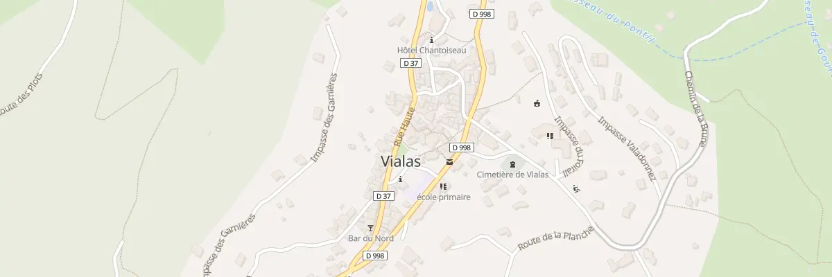 Plan du 3 Pl de la Gendarmerie à Vialas