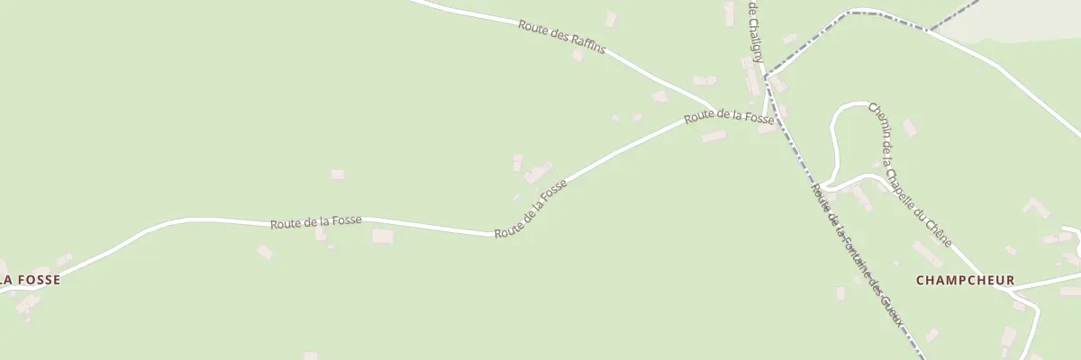 Plan du 210 Rte de la Fosse à Saint-Hilaire-en-Morvan