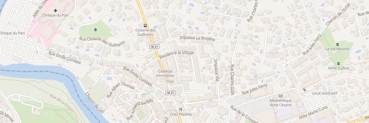 Plan du 14B Av Jean Jaurès à Castelnau-le-Lez