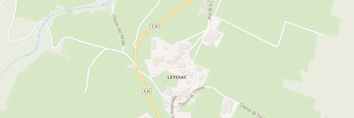 Plan du 5166 Leyssac à Saint-Pierre-du-Champ