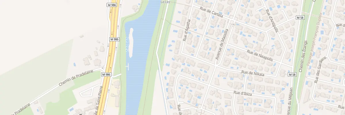 Plan du 15 Rue d’Agatha à Lattes