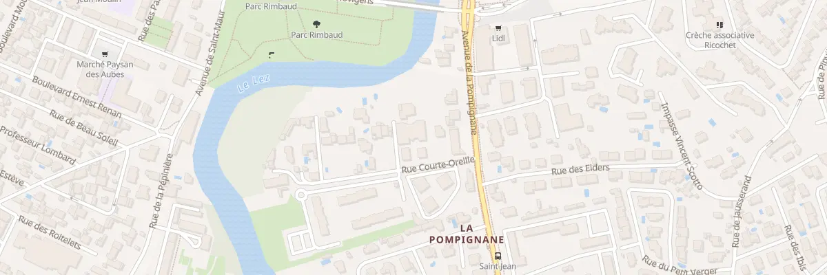 Plan du 98 Rue Courte Oreille à Montpellier