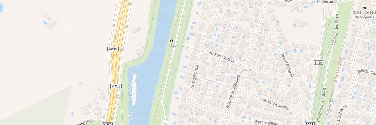 Plan du 29 Rue d’Agatha à Lattes