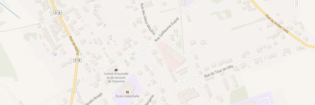 Plan du 8 Rue Guillaume Dupré à Sissonne