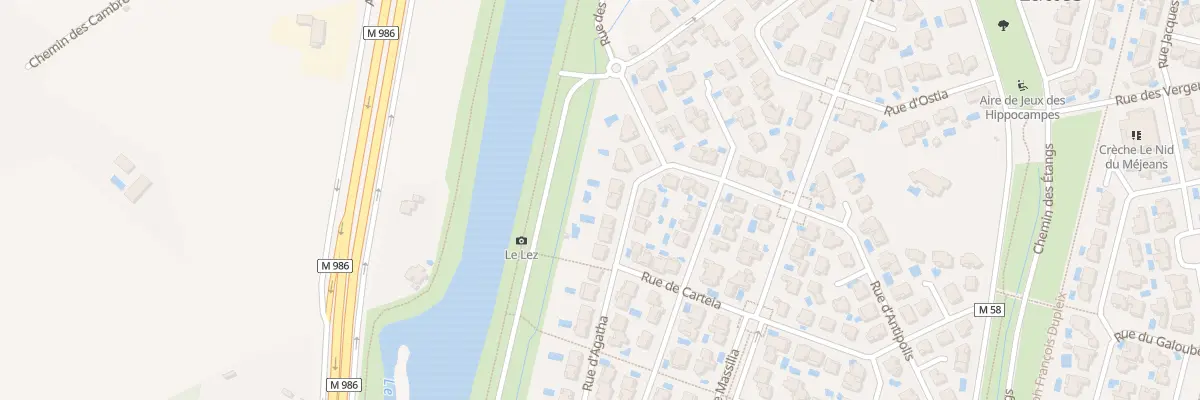 Plan du 41 Rue d’Agatha à Lattes