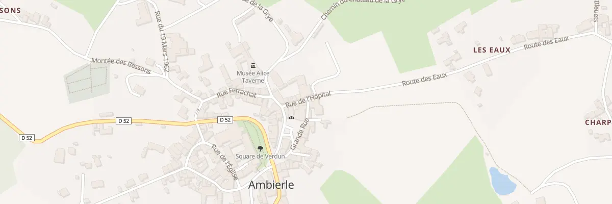 Plan du 38 Rue de l’Hôpital à Ambierle