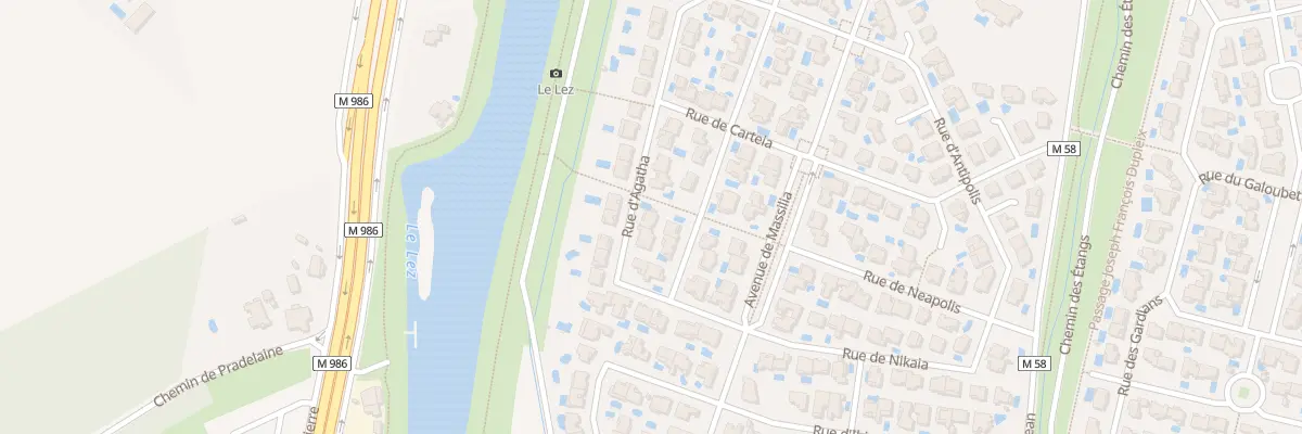 Plan du 6 Rue d’Agatha à Lattes