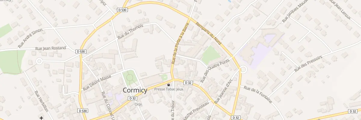 Plan du 2 Rue du Vieux Grenier à Sel à Cormicy
