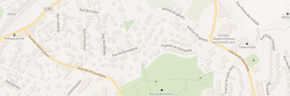Plan du 9 Rue de Bonneterre au Puy-en-Velay