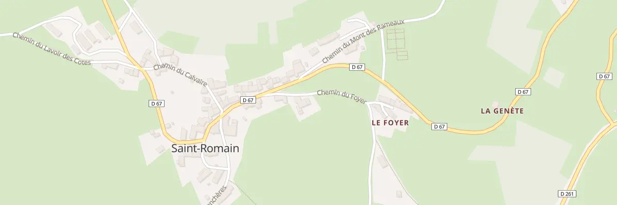 Plan du 8 Che du Foyer à Saint-Romain
